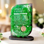 Trofeu Personalizat cu Licheni – Aniversare de Argint