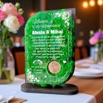 Trofeu Personalizat cu Licheni – Nunta de aluminiu