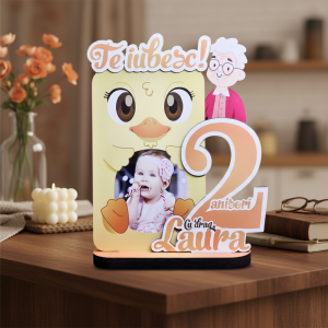 Trofeu printat aniversare nepotica – pentru bunica