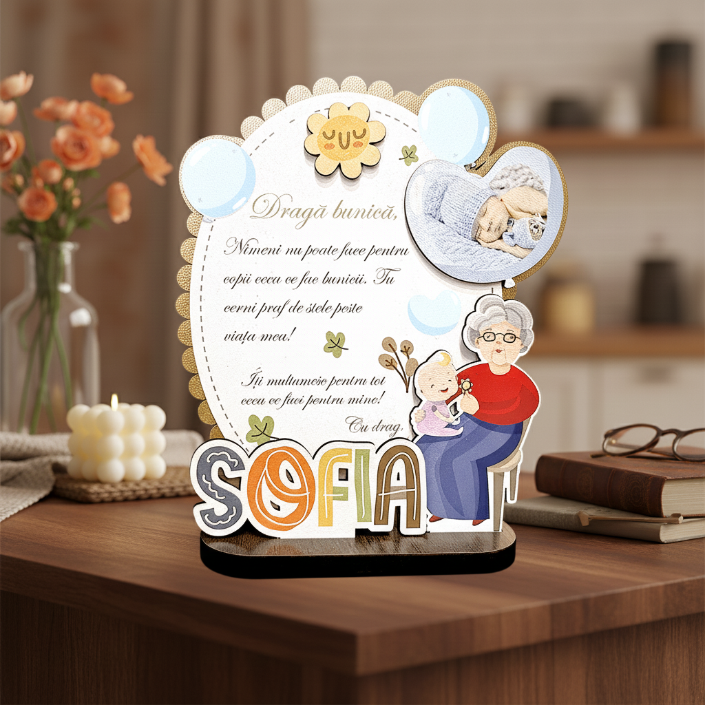 Trofeu Printat- Cadou pentru bunica