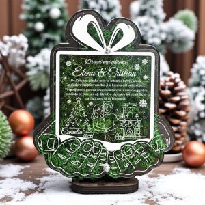 Trofeu personalizat de Craciun - Dragii mei parinti