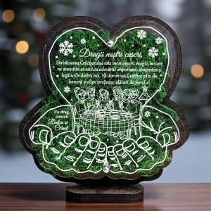 Trofeu personalizat cu licheni pentru cuscri