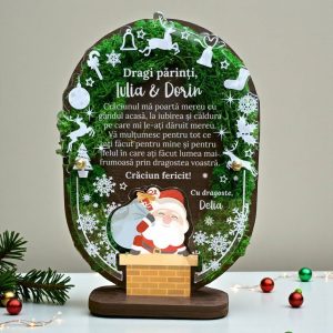 Trofeu personalizat cu licheni de Crăciun - Pentru părinți