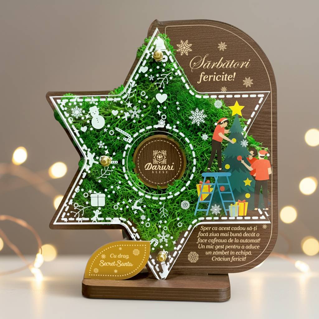 Trofeu personalizat – Corporate de Crăciun pentru Secret Santa