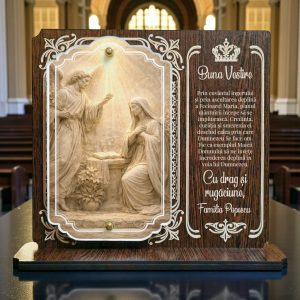 Trofeu Crestin Personalizat – Buna Vestire – Cadou Religios pentru Familie