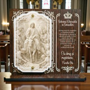 Trofeu Crestin Personalizat – Intrarea Domnului in Ierusalim – Cadou Crestin
