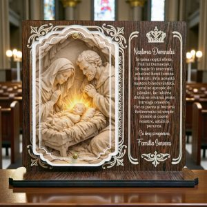 Trofeu Crestin Personalizat - Nasterea Domnului - Cadou Religios Special