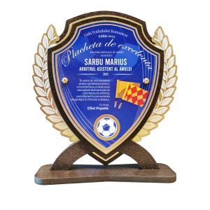 Placheta de Excelenta Personalizata pentru Arbitru