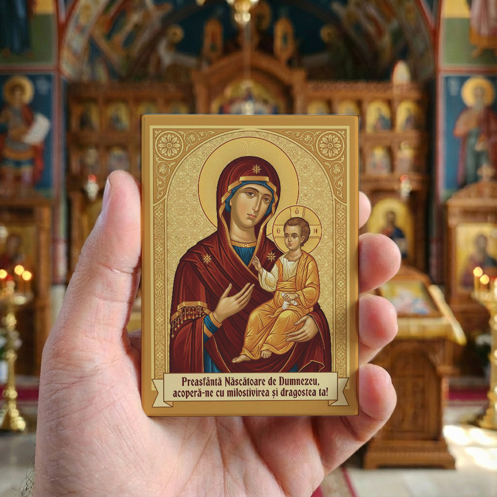 Magnet din lemn – Sfânta Maria