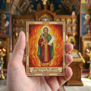 Magnet din lemn – Sfântul Proroc Ilie