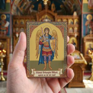 Magnet din lemn – Sfântul Arhangel Mihail