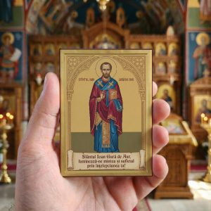 Magnet din lemn – Sfântul Ioan Gură de Aur