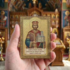 Magnet din lemn – Sfântul Neagoe Basarab