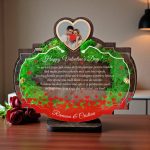 Trofeu personalizat cu licheni – Cadou simbolic de ziua indragostitilor