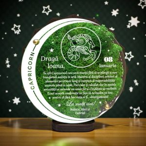Trofeu personalizat zodie Capricorn – Cadou zi de nastere special