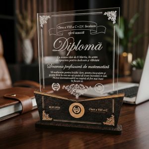 Trofeu personalizat – Cadou De 8 Martie Pentru Profesoara