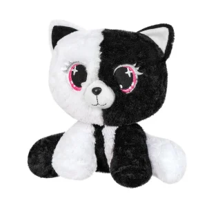 PLUS PISICA NEGRU CU ALB 25CM