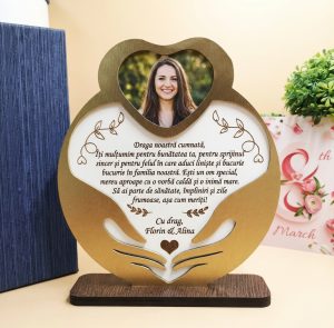 Trofeu personalizat – Cadou Pentru Cumnata de 8 Martie