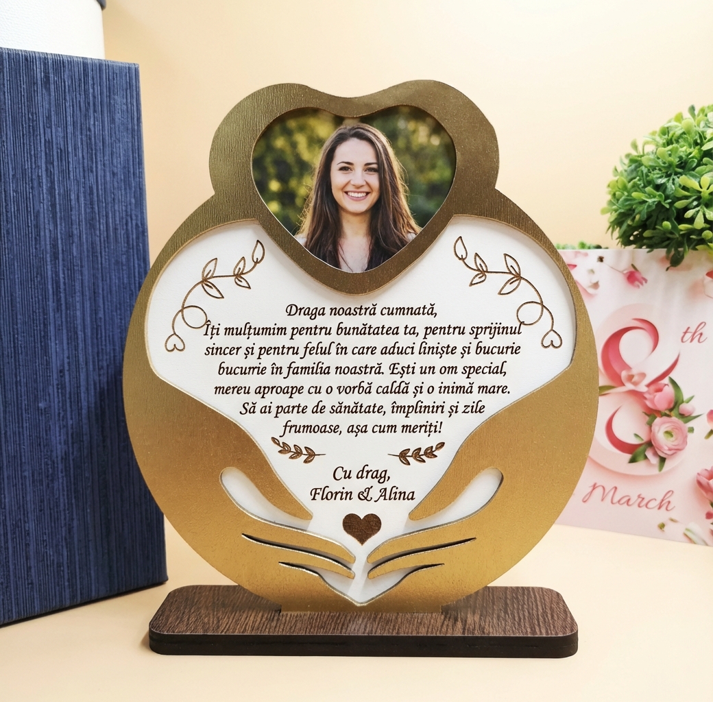 Trofeu personalizat – Cadou Pentru Cumnata de 8 Martie