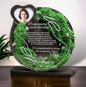 Trofeu personalizat cu licheni – Pentru Nasa de Cununie