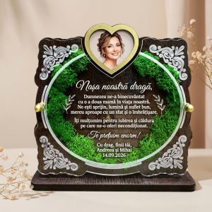 Trofeu personalizat cu licheni – Cadoul pentru Nasa