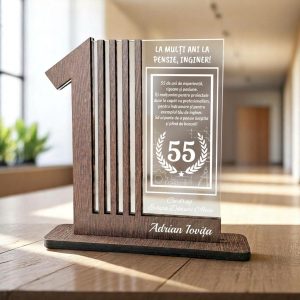 Trofeu Personalizat Pentru Pensionare – Inginer