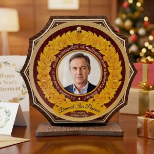 Trofeu pentru Pensionare – Personalizat Cu Portret
