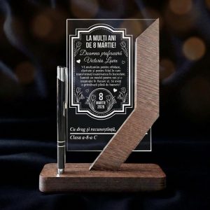 Trofeu personalizat – Cadou de 8 Martie pentru Profesoara