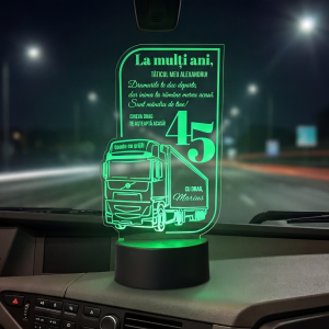 Trofeu personalizat cu LED – Cadou Pentru Sofer De Camion