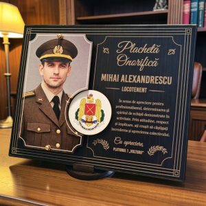 Placheta Personalizata – Special pentru locotenent