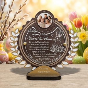 Trofeu personalizat pentru Parinti – Cadou De Paste Cu Fotografie
