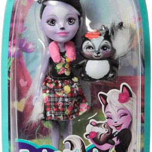ENCHANTIMALS PAPUSI CU ANIMALUTE SAGE SKUNK SI CAPER