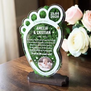 Trofeu personalizat cu licheni – Vreti sa fiti nasii mei?