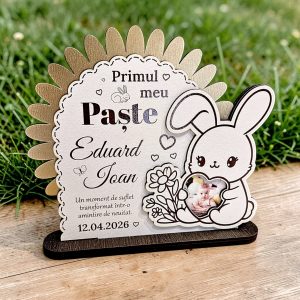 Trofeu personalizat cu Iepuras – Primul meu Paste