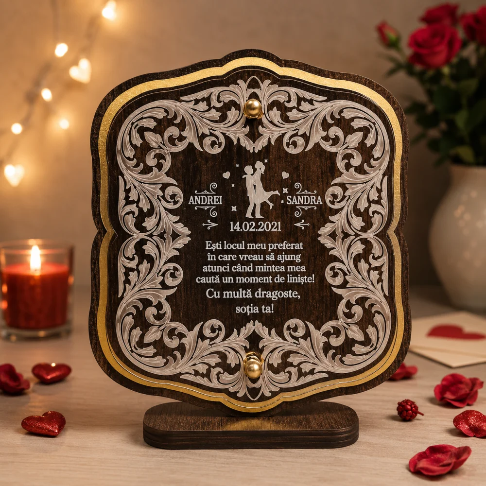 Trofeu Personalizat- Cadou pentru soț/soție