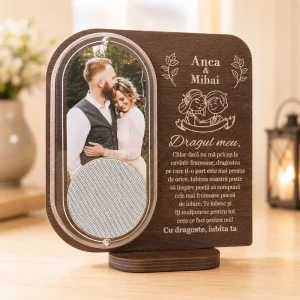 Trofeu personalizat cu boxa – Te iubesc