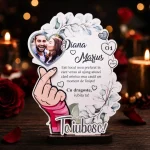 Trofeu personalizat printat – Te iubesc!