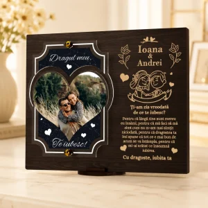 Placheta personalizata – Cadou Te iubesc!