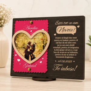 Placheta personalizata - Tu esti tot ce am nevoie