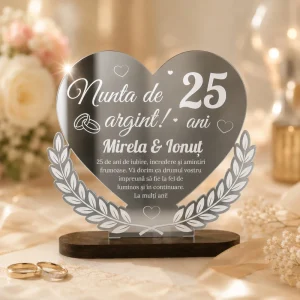Cadou pentru Nunta de argint 25 ani + cutie