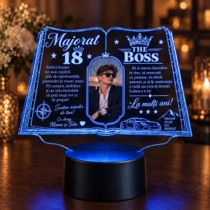 Lampă LED majorat 18 ani băiat cu poză