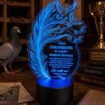 Lampă LED personalizată pentru columbofil de excepție 72931