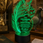 Lampă LED personalizată pentru columbofil de excepție 72932