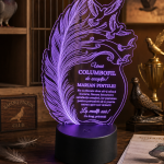 Lampă LED personalizată pentru columbofil de excepție 72933