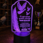 Lampă LED personalizată pentru sport columbofil 72924
