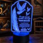Lampă LED personalizată pentru sport columbofil 72925