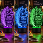 Lampă LED personalizată pentru tată columbofil 72950