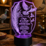 Lampă LED trofeu de excelență pentru columbofil 72939