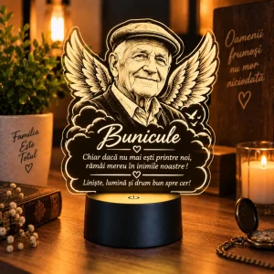 Lampă LED cu poză în memoria bunicului