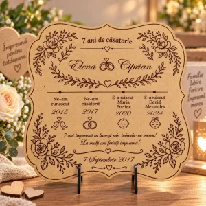 Cadou personalizat aniversare 7 ani de căsătorie